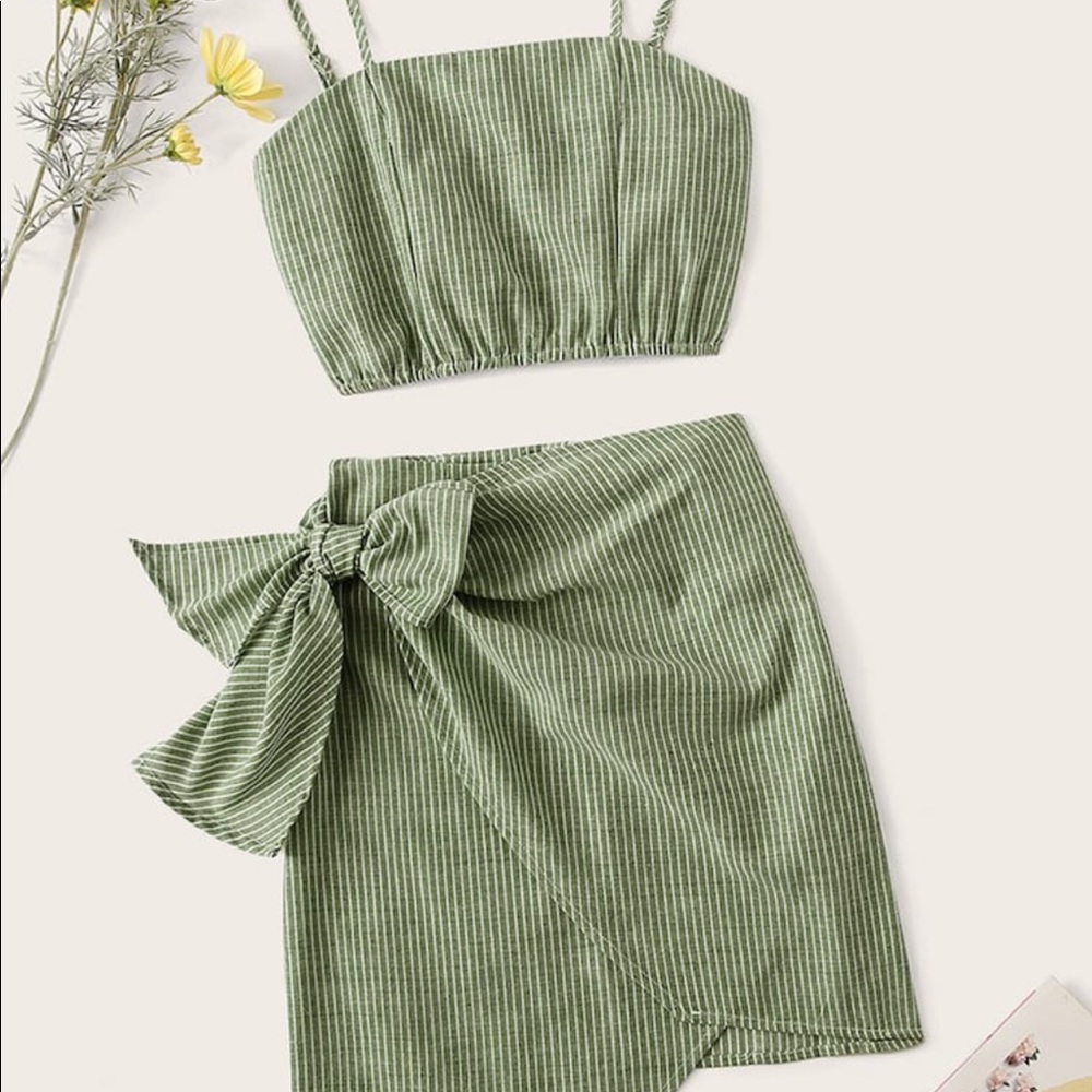 2 piece skirt tank set
